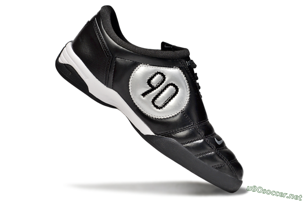 Men's Nike Total 90 II IC Football Shoes - Black/White 4