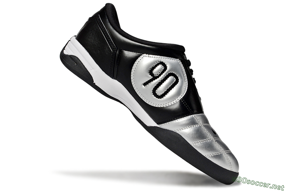 Men's Nike Total 90 II IC Football Shoes - Silver/Black/White 4
