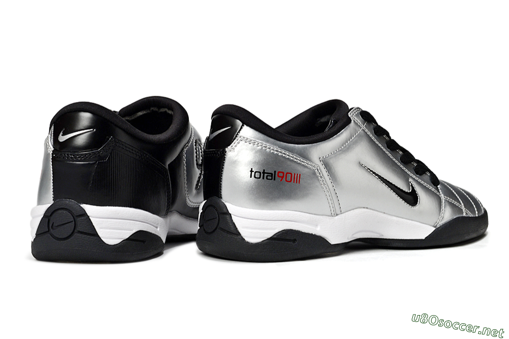 Men's Nike Total 90 II IC Football Shoes - Silver/Black/White 6