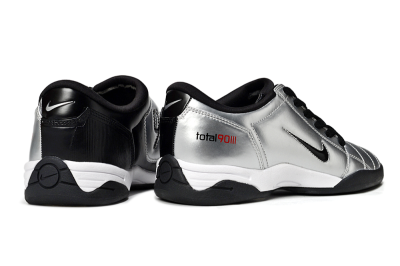 Men's Nike Total 90 II IC Football Shoes - Silver/Black/White