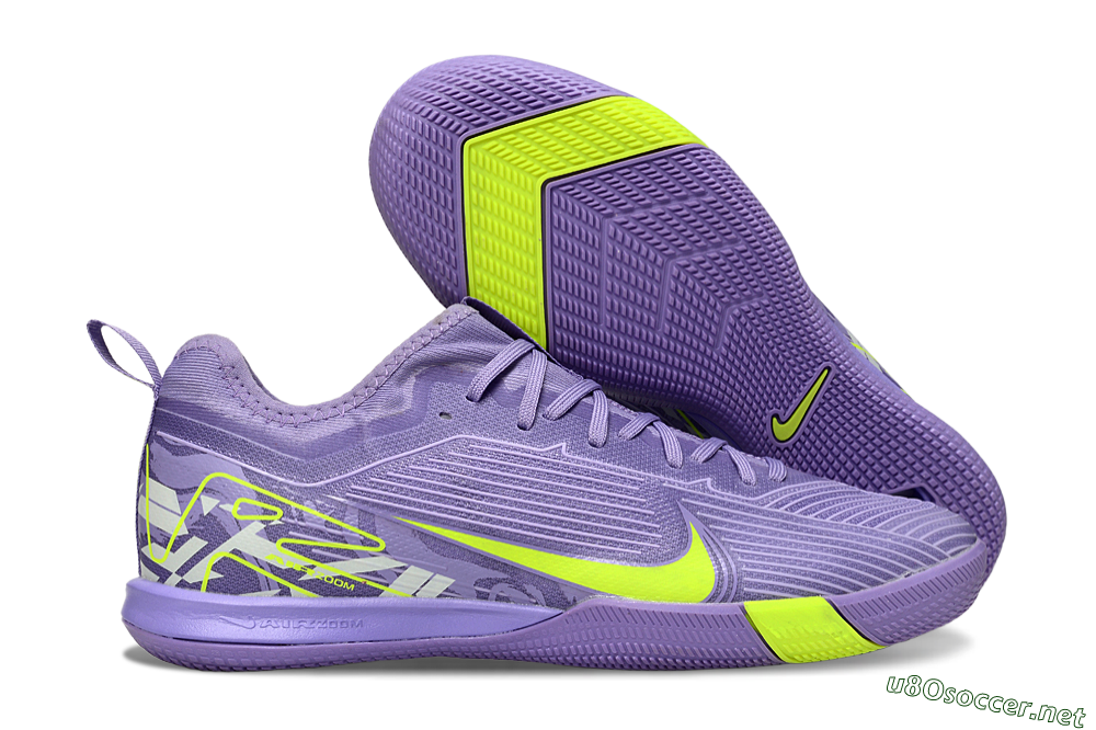 Men's Nike Air Zoom Mercurial Vapor 16 Pro IC Football Shoes - Purple/Yellow/White 2