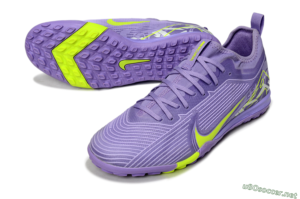 Unisex Nike Air Zoom Mercurial Vapor 16 Pro TF Football Shoes - Purple/Yellow/White 3