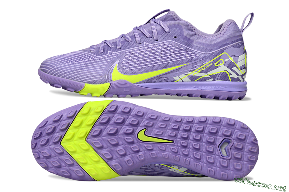 Unisex Nike Air Zoom Mercurial Vapor 16 Pro TF Football Shoes - Purple/Yellow/White 1