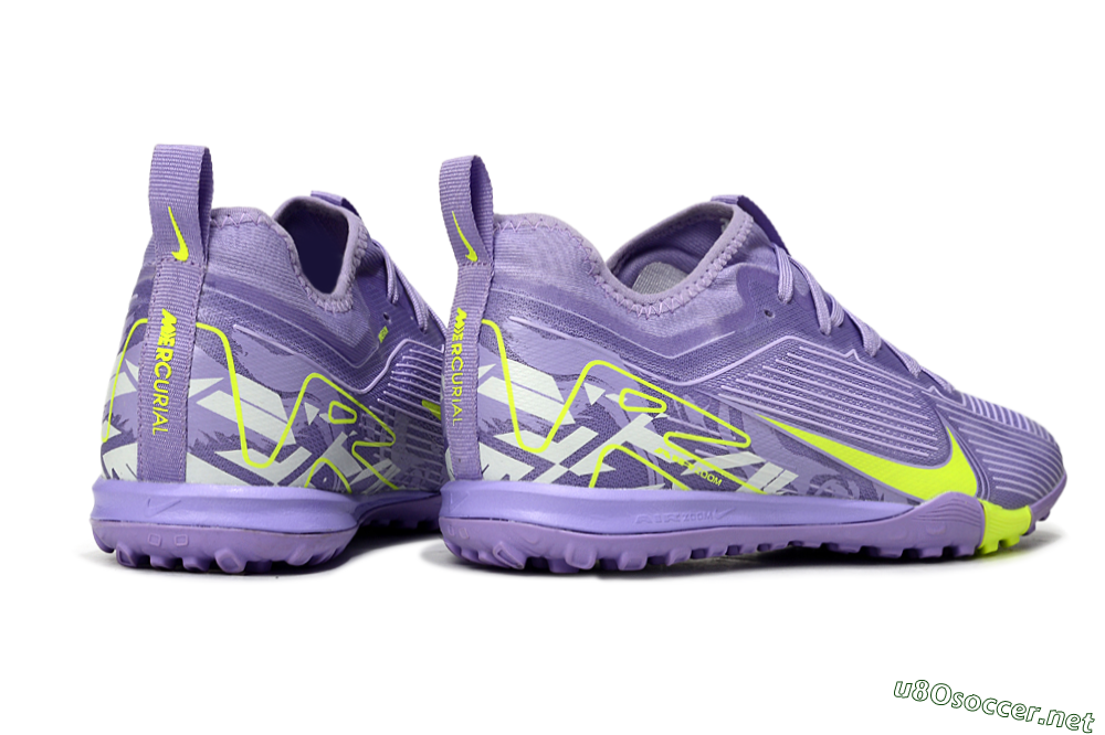 Unisex Nike Air Zoom Mercurial Vapor 16 Pro TF Football Shoes - Purple/Yellow/White 6