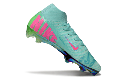 Unisex Nike Air Zoom Mercurial Superfly 10 Elite FG Football Boots - Jade/Pink/Gold