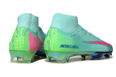 Unisex Nike Air Zoom Mercurial Superfly 10 Elite FG Football Boots - Jade/Pink/Gold