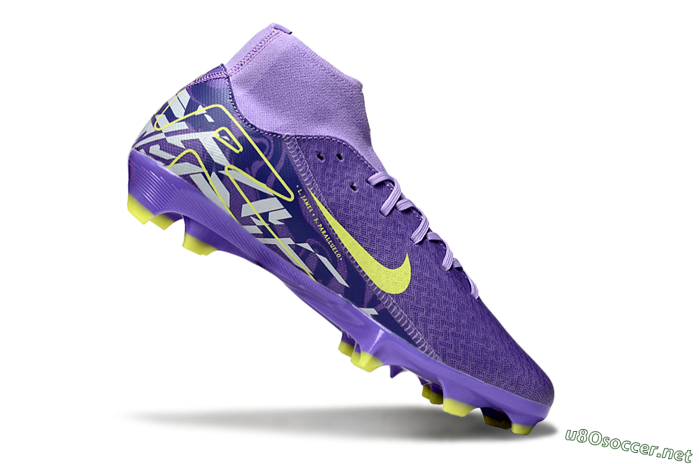 Men's Nike Air Zoom Mercurial Superfly 10 Academy FG Football Boots - Purple/Yellow/White 4