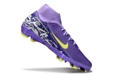 Men's Nike Air Zoom Mercurial Superfly 10 Academy FG Football Boots - Purple/Yellow/White