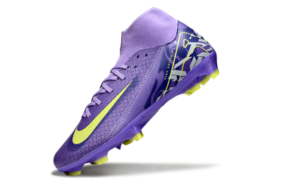 Men's Nike Air Zoom Mercurial Superfly 10 Academy FG Football Boots - Purple/Yellow/White