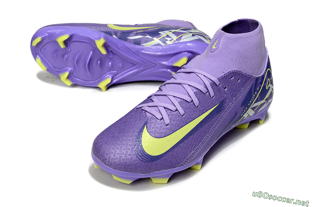 Men's Nike Air Zoom Mercurial Superfly 10 Academy FG Football Boots - Purple/Yellow/White 3