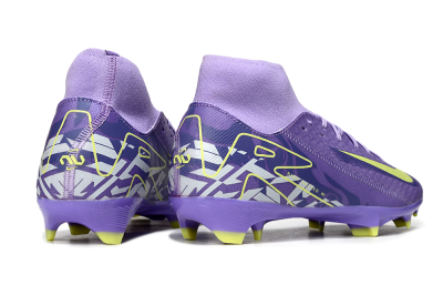 Men's Nike Air Zoom Mercurial Superfly 10 Academy FG Football Boots - Purple/Yellow/White