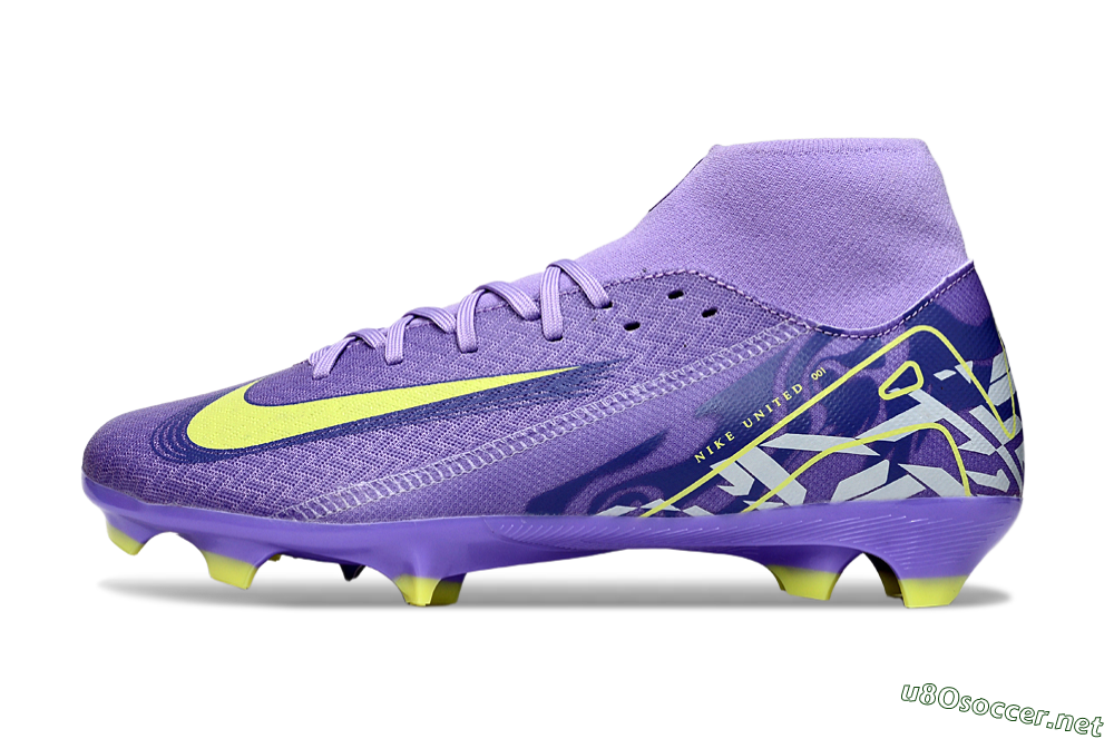 Men's Nike Air Zoom Mercurial Superfly 10 Academy FG Football Boots - Purple/Yellow/White 0