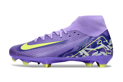 Men's Nike Air Zoom Mercurial Superfly 10 Academy FG Football Boots - Purple/Yellow/White