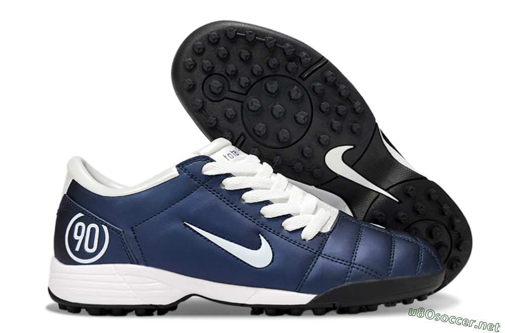 Unisex Nike Total 90 II TF Football Shoes - Blue/White/Black 2