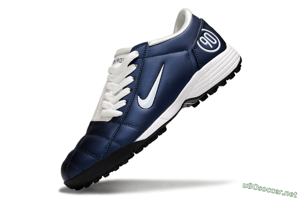 Unisex Nike Total 90 II TF Football Shoes - Blue/White/Black 5
