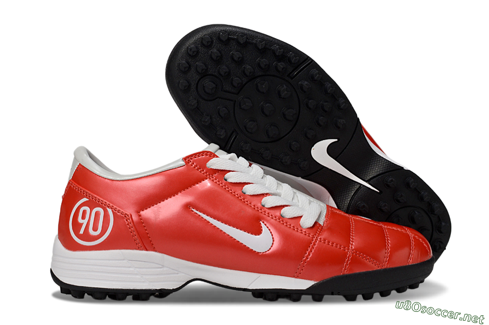 Unisex Nike Total 90 II TF Football Shoes - Red/White/Black 2
