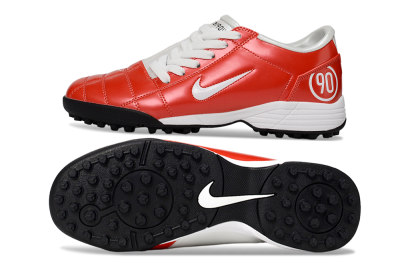 Unisex Nike Total 90 II TF Football Shoes - Red/White/Black