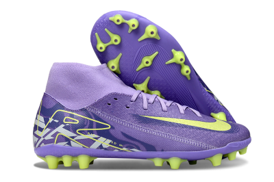 Men's Nike Air Zoom Mercurial Superfly 10 Academy AG Football Boots - Purple/Yellow/White