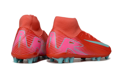 Men's Nike Air Zoom Mercurial Superfly 10 Academy AG Football Boots - Red/Jade/Pink