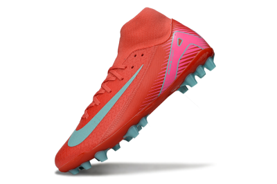 Men's Nike Air Zoom Mercurial Superfly 10 Academy AG Football Boots - Red/Jade/Pink