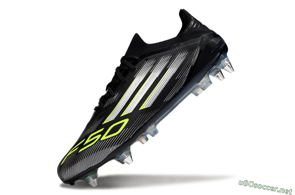 Men's Adidas F50 Elite SG Football Boots - Black/Silver/Yellow 5