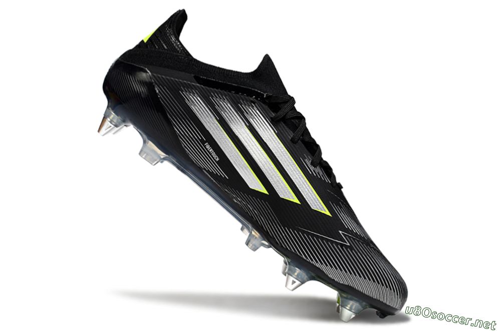 Men's Adidas F50 Elite SG Football Boots - Black/Silver/Yellow 4
