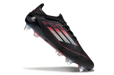 Men's Adidas F50 Elite SG Football Boots - Black/Silver/Red