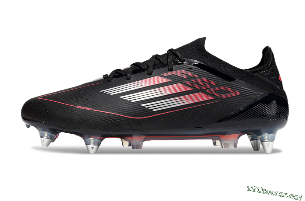 Men's Adidas F50 Elite SG Football Boots - Black/Silver/Red 0