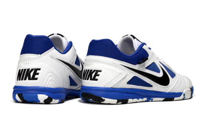 Men's Nike Lunar Gato 2 IC Football Shoes - White/Blue/Black