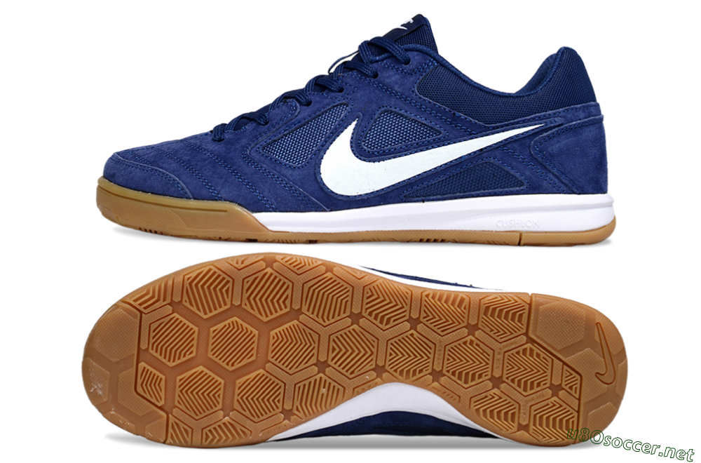 Men's Nike Lunar Gato 2 IC Football Shoes - Blue/White 1