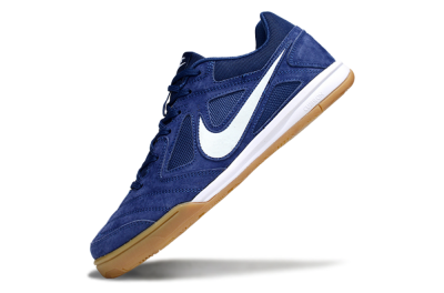 Men's Nike Lunar Gato 2 IC Football Shoes - Blue/White