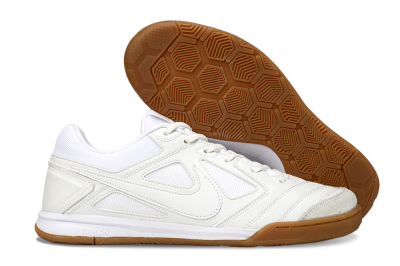 Men's Nike Lunar Gato 2 IC Football Shoes - Beige/White