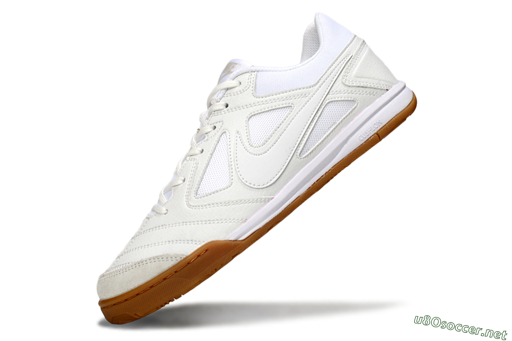 Men's Nike Lunar Gato 2 IC Football Shoes - Beige/White 5