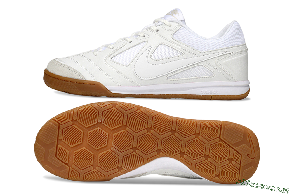 Men's Nike Lunar Gato 2 IC Football Shoes - Beige/White 1