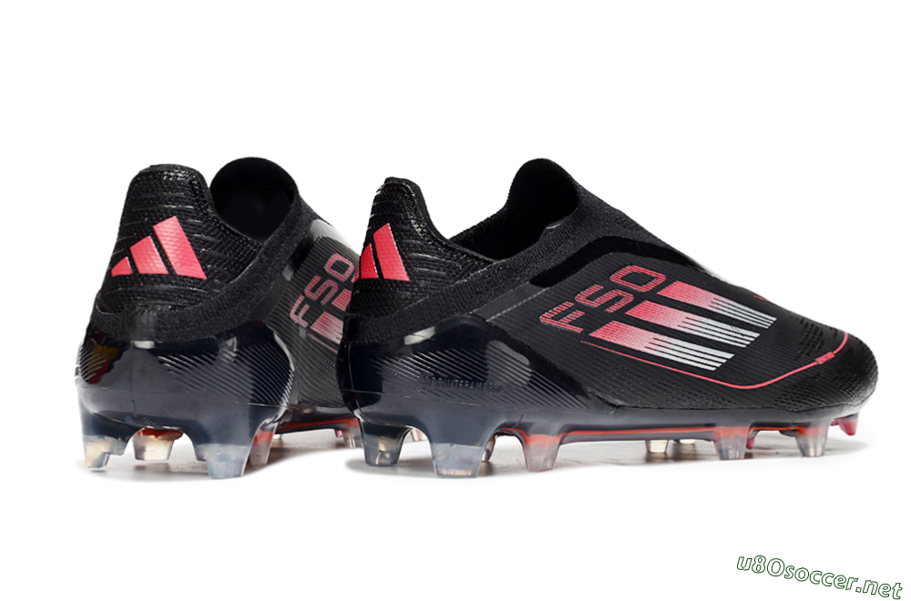 Men's Adidas F50 Elite Laceless FG Football Boots - Black/Silver/Red 6
