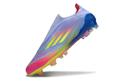 Men's Adidas F50 Elite Laceless FG Football Boots - Blue/Yellow/Red