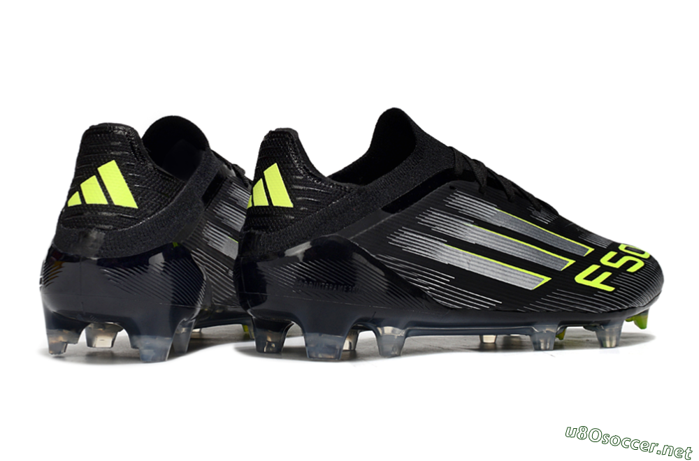 Men's Adidas F50 Elite FG Football Boots - Black/Silver/Yellow 6