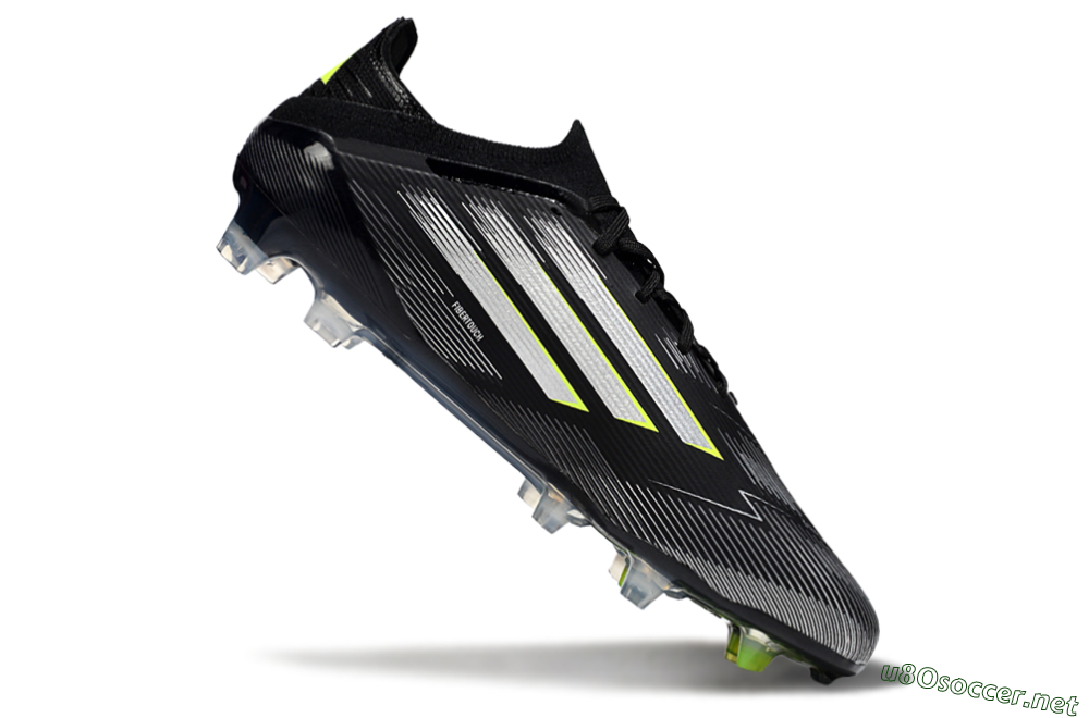 Men's Adidas F50 Elite FG Football Boots - Black/Silver/Yellow 4