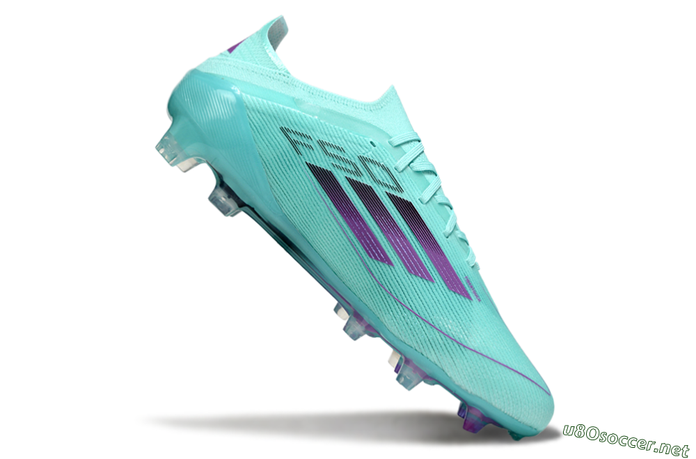 Men's Adidas F50 Elite FG Football Boots - Jade/Purple/Black 4