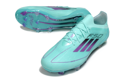Men's Adidas F50 Elite FG Football Boots - Jade/Purple/Black