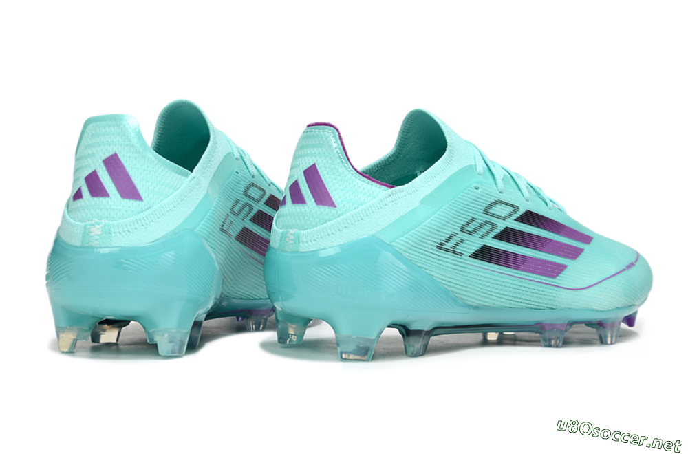 Men's Adidas F50 Elite FG Football Boots - Jade/Purple/Black 6