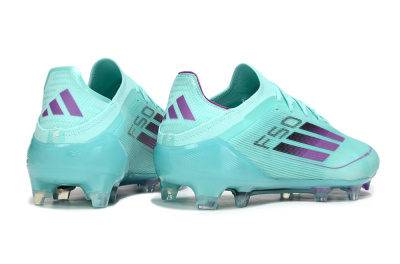 Men's Adidas F50 Elite FG Football Boots - Jade/Purple/Black