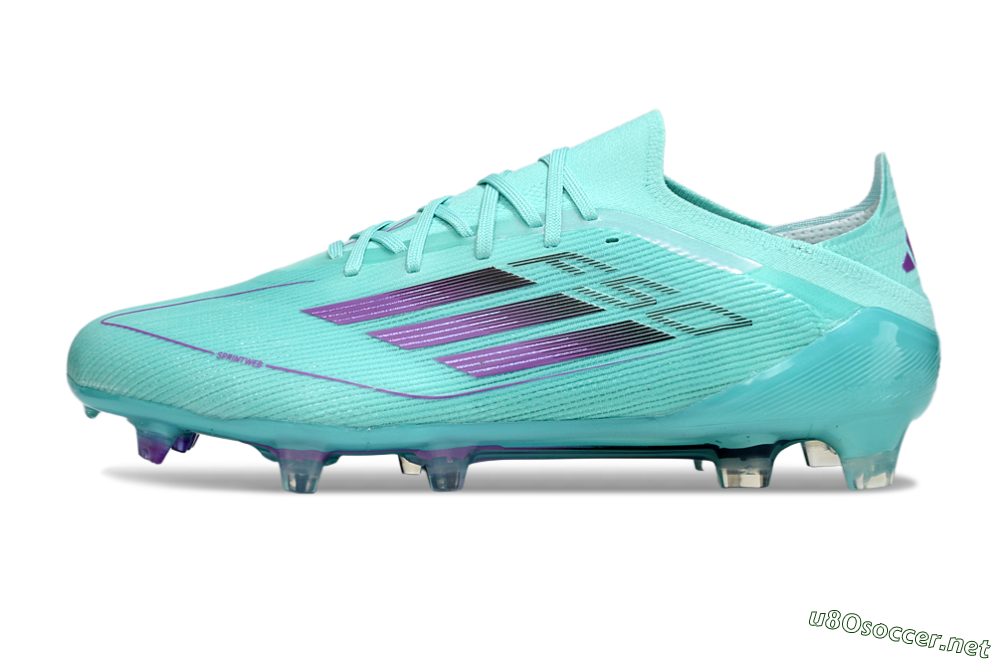 Men's Adidas F50 Elite FG Football Boots - Jade/Purple/Black 0