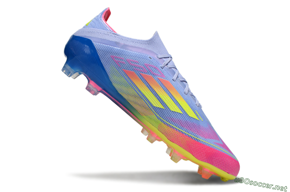 Men's Adidas F50 Elite FG Football Boots - Blue/Yellow/Pink 4