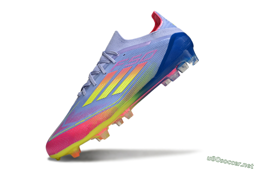 Men's Adidas F50 Elite FG Football Boots - Blue/Yellow/Pink 5