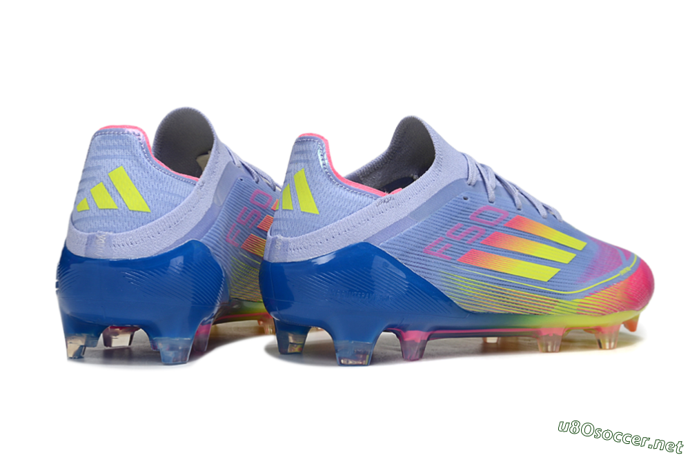 Men's Adidas F50 Elite FG Football Boots - Blue/Yellow/Pink 6