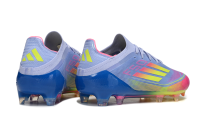 Men's Adidas F50 Elite FG Football Boots - Blue/Yellow/Pink