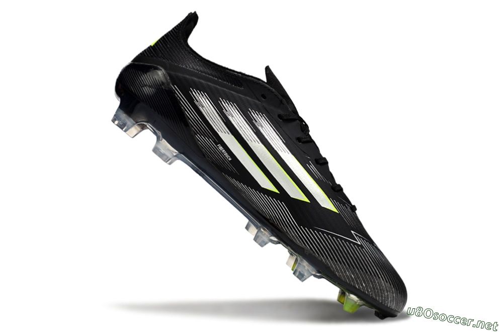 Men's Adidas F50 Elite FG Football Boots - Black/Silver/Yellow 4