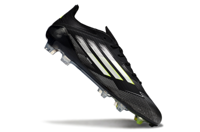 Men's Adidas F50 Elite FG Football Boots - Black/Silver/Yellow