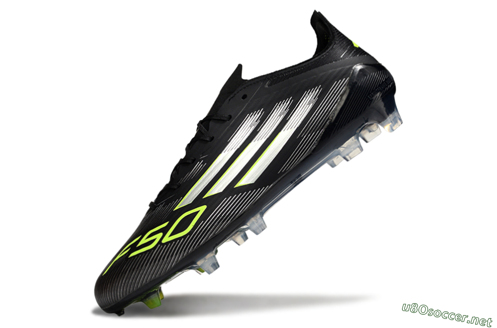 Men's Adidas F50 Elite FG Football Boots - Black/Silver/Yellow 5